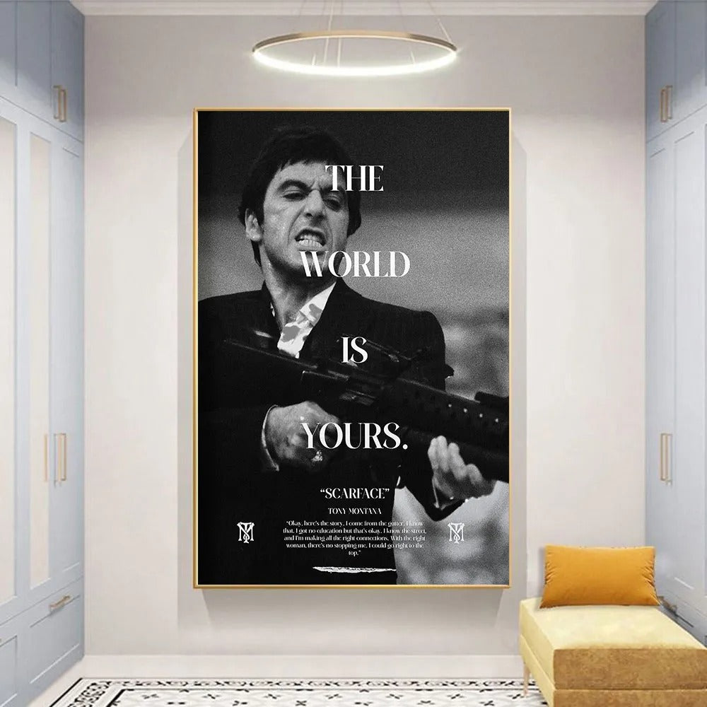 Scarface The World Is Yours Wall Art