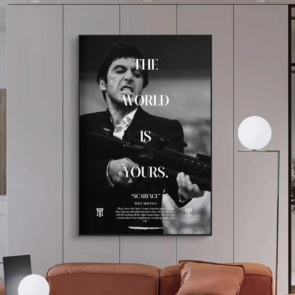 Scarface The World Is Yours Wall Art