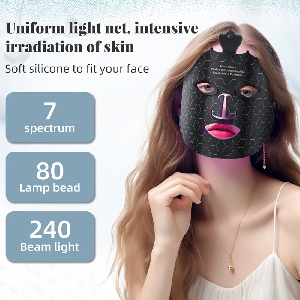 Radiant Silicone Led Light Therapy Mask