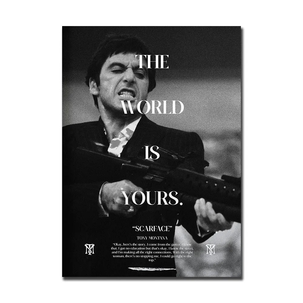 Scarface The World Is Yours Wall Art